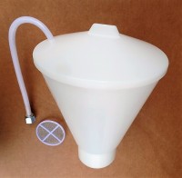 Oberbehälter 6 Ltr. mit Deckel und Rücklaufrohr Oberbehälter 6 Ltr. mit Deckel und Rücklaufrohr