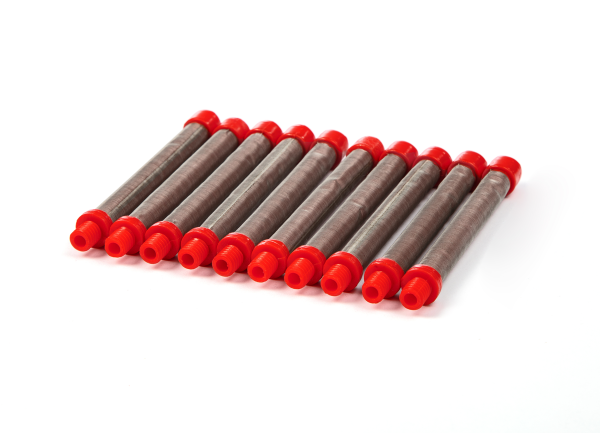 10 Stück Filter rot, 150 Maschen passend für Titan